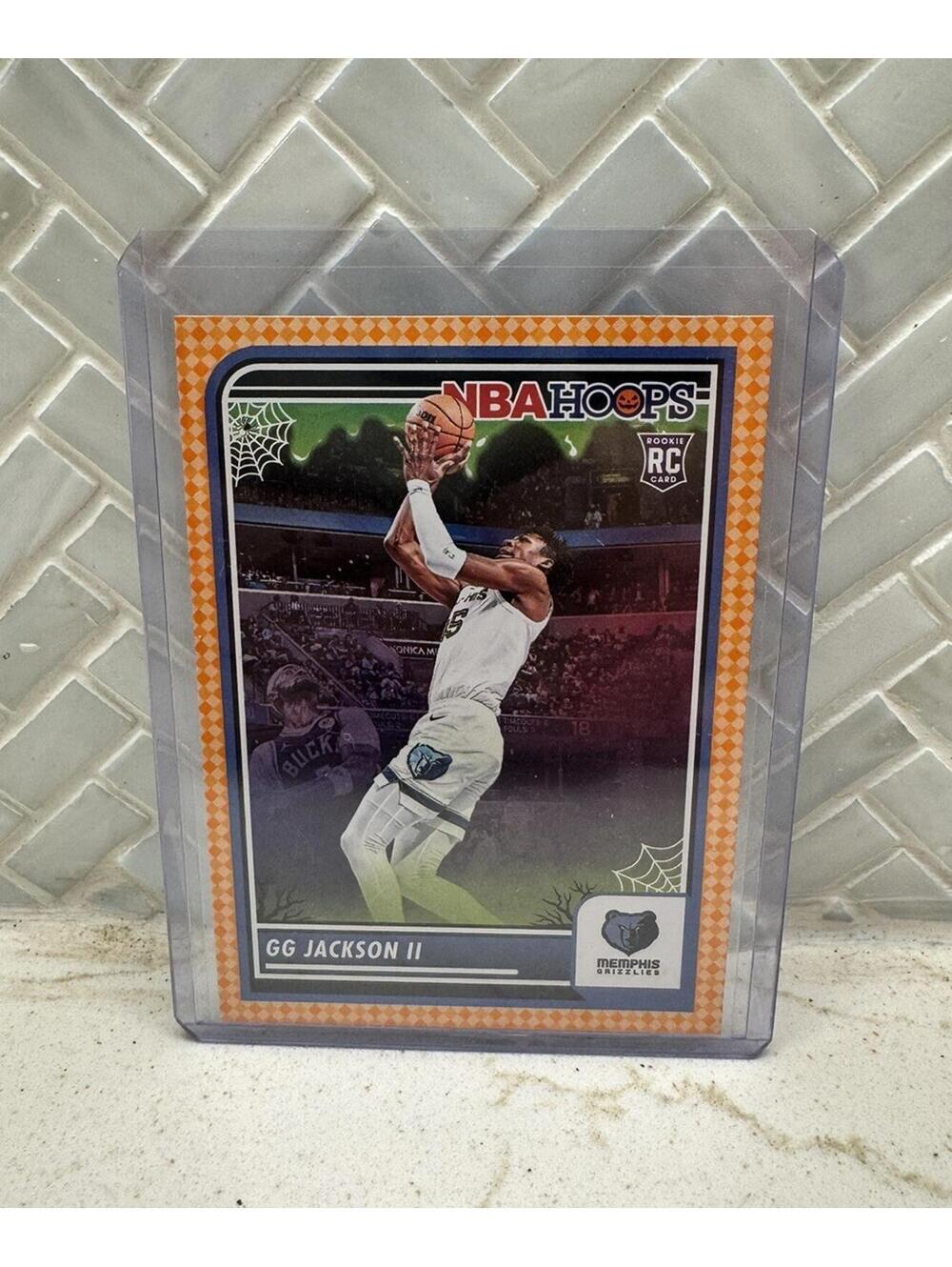 23-24 Haunted NBA Hoops #43 GG Jackson II Orange Parallel Grizzlies Rookie Card